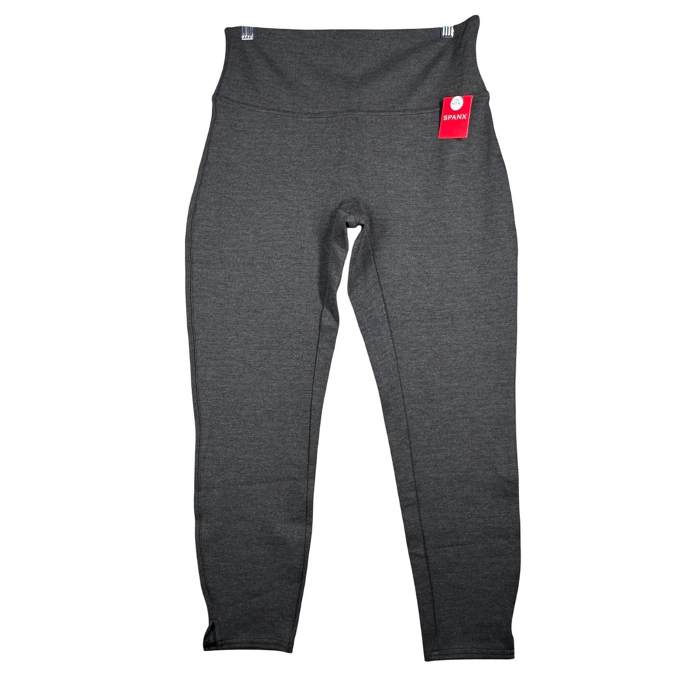Spanx Leggings Womens L Petite Gray‎ High Rise Shaping Compression NWT